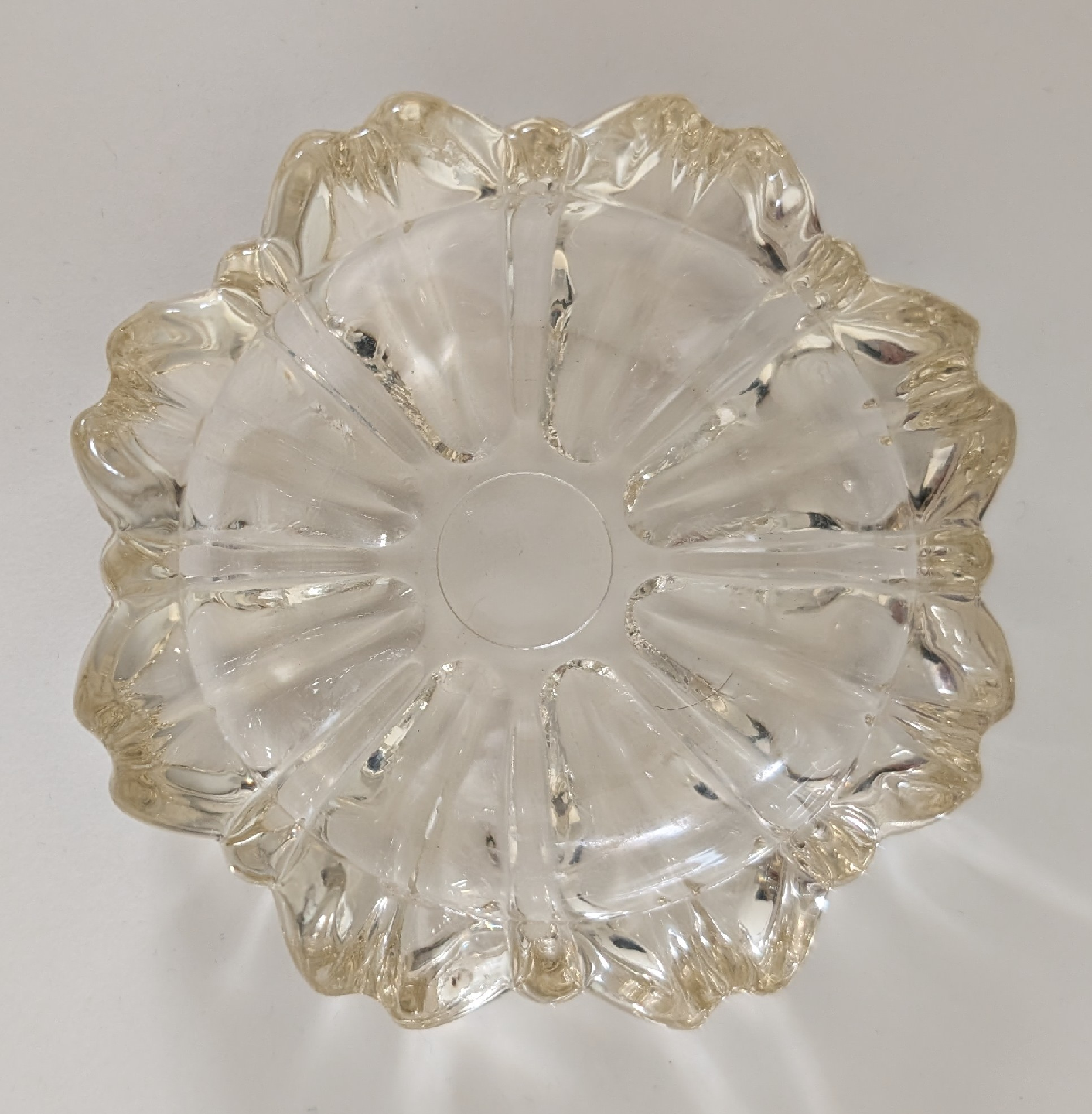 Vintage 60's Fostoria Clear Glass Ashtray