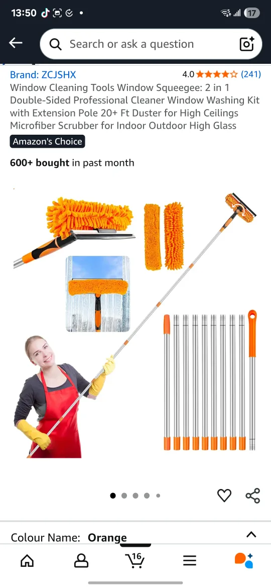 New ZCJSHX Window Cleaning Kit - 20+ Ft Duster thumbnail