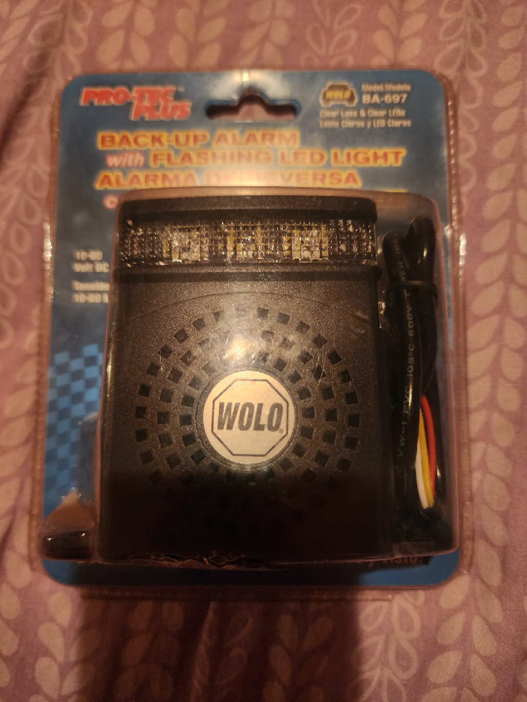 Wolo BA-697 Back-Up Alarm with LED Light see info.. CASH ONLY