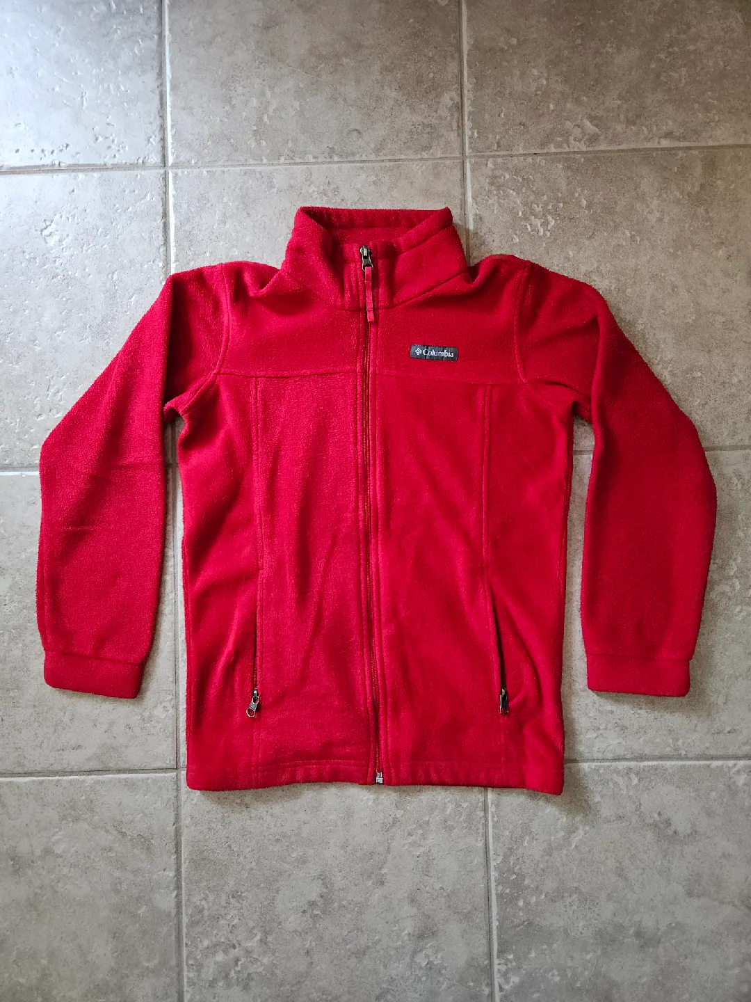 Youth Size M (10-12) Columbia Red Fleece Jacket thumbnail
