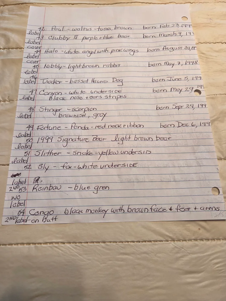 Beanie Babies Collection with tags image indicator(7)