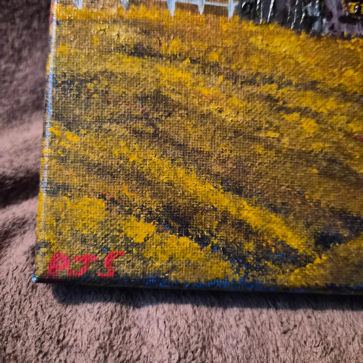Hand Painted Canvas Oil Paint Bob Ross Inspired  Impressionistic image indicator(2)