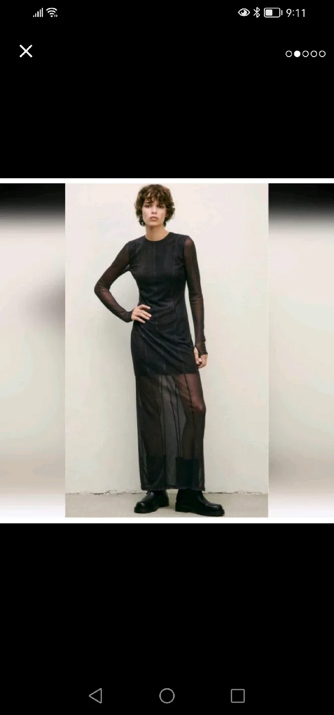 NEW WITH TAGS!!! Zara printed tulle dress image indicator(3)