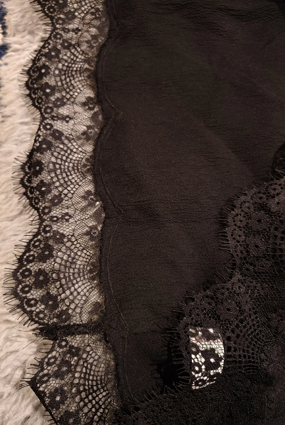 Aerie Black Lace Trim Skirt - Size XS image indicator(2)