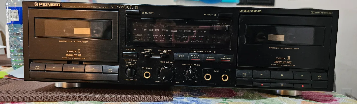 🥕Pioneer CT-W630R Stereo Double Cassette Deck image indicator(8)