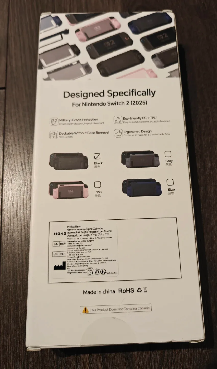 Moko Dockable Nintendo Switch 2 Grip Case - New image indicator(2)