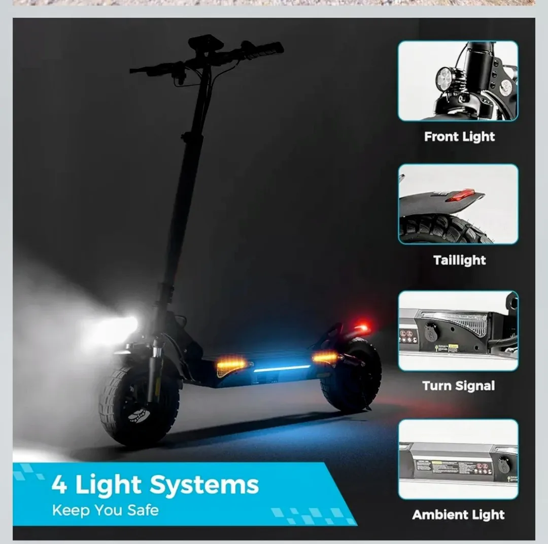 Electric Scooter for Adults - 28 MPH, 28 Mile Range image indicator(5)