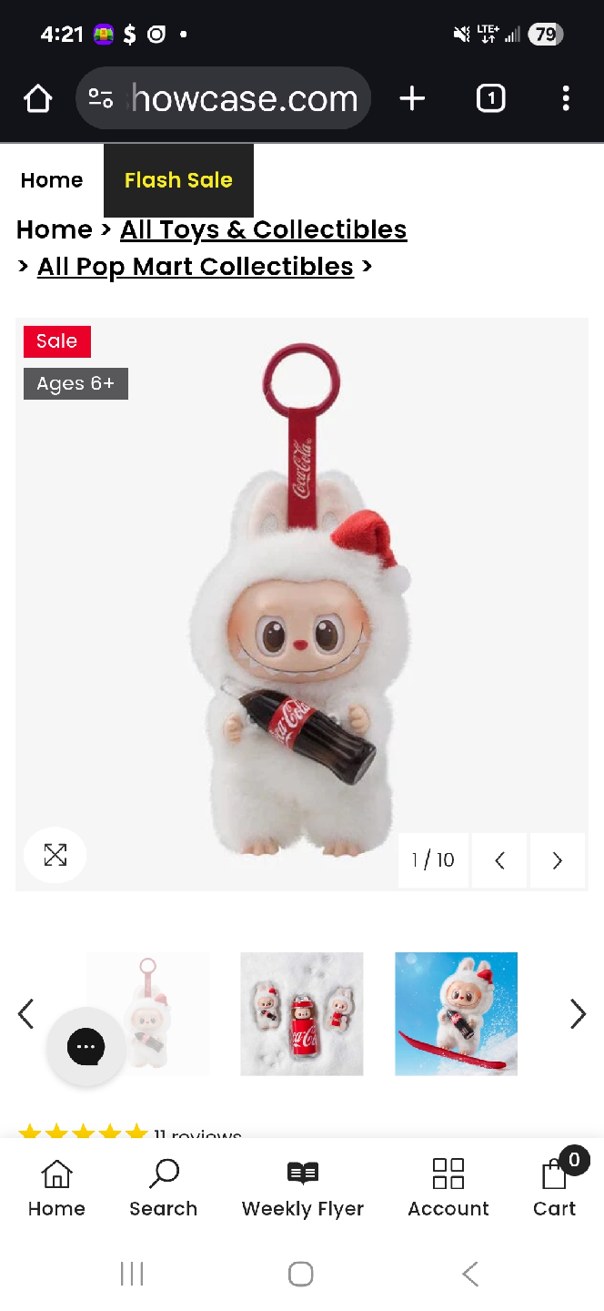Pop Mart Coca-Cola Plush Keychain, Ages 6+
