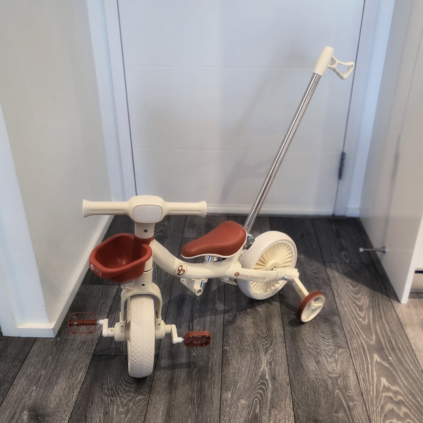 Toddler tricycle with Push Handle