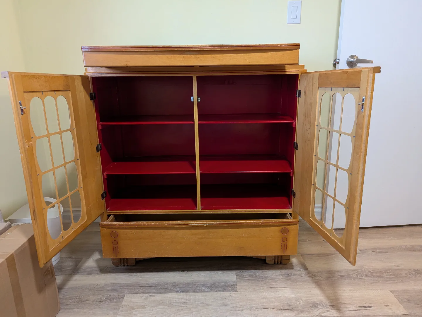 Vintage Wooden Mennonite Cabinet image indicator(2)