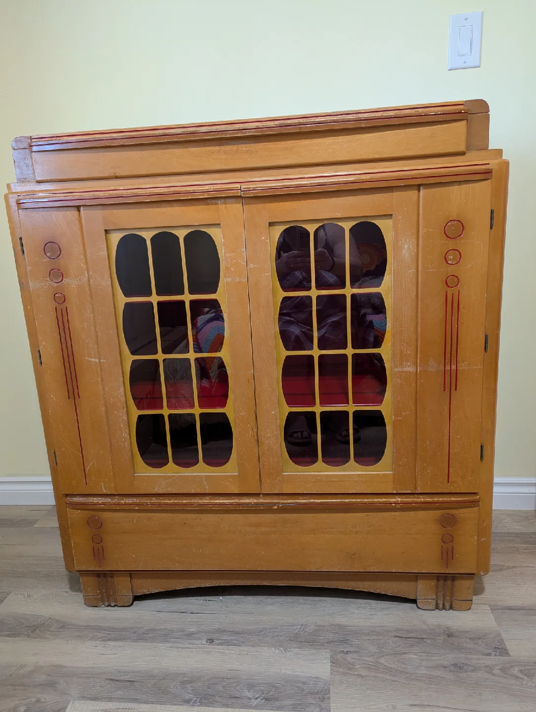 Vintage Wooden Mennonite Cabinet image indicator(3)