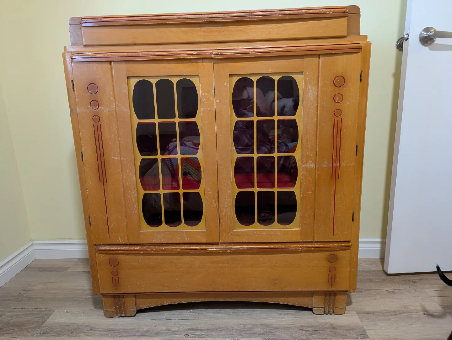 Vintage Wooden Mennonite Cabinet image indicator(4)