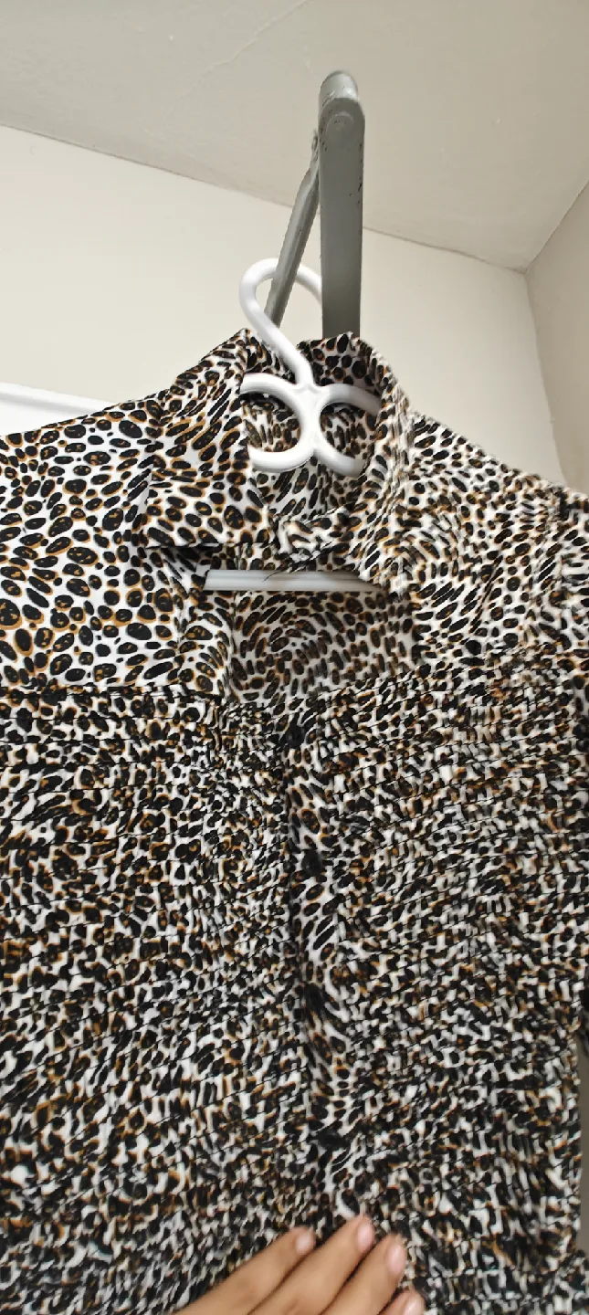 Leopard Print Long Sleeve Crop Top image indicator(4)