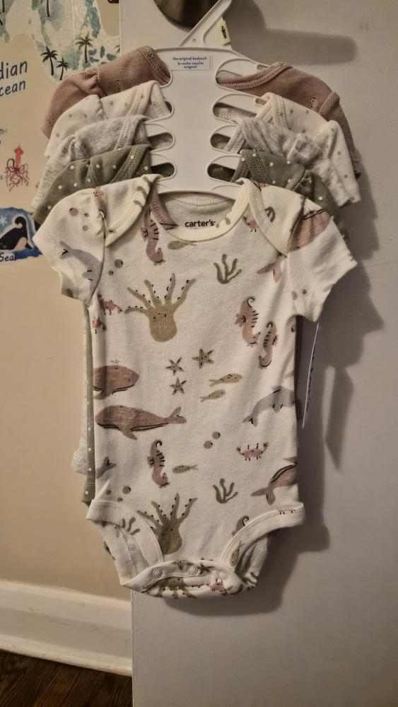 Carter's 5-Pack Baby Bodysuits, 3 Months