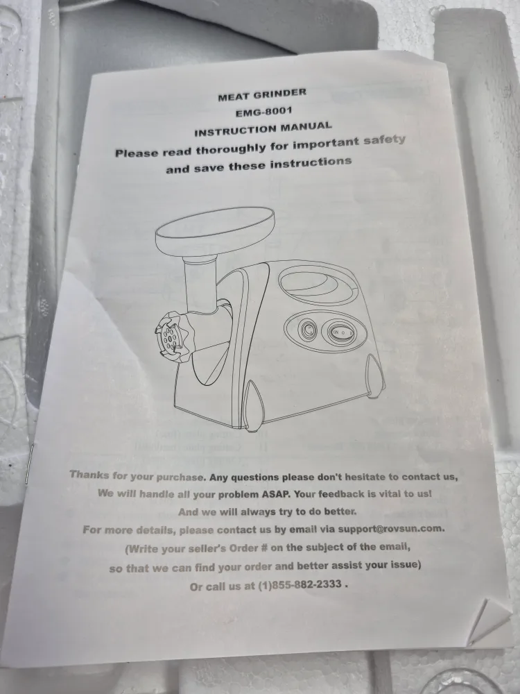 Meat Grinder EMG-8001 image indicator(2)