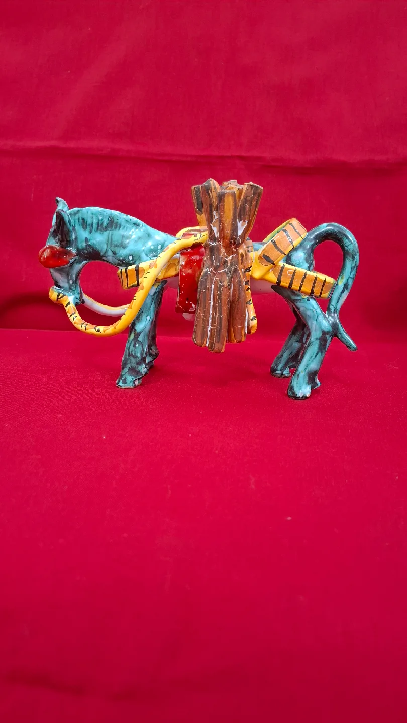 Vintage Ceramic Donkey Figurine image indicator(3)