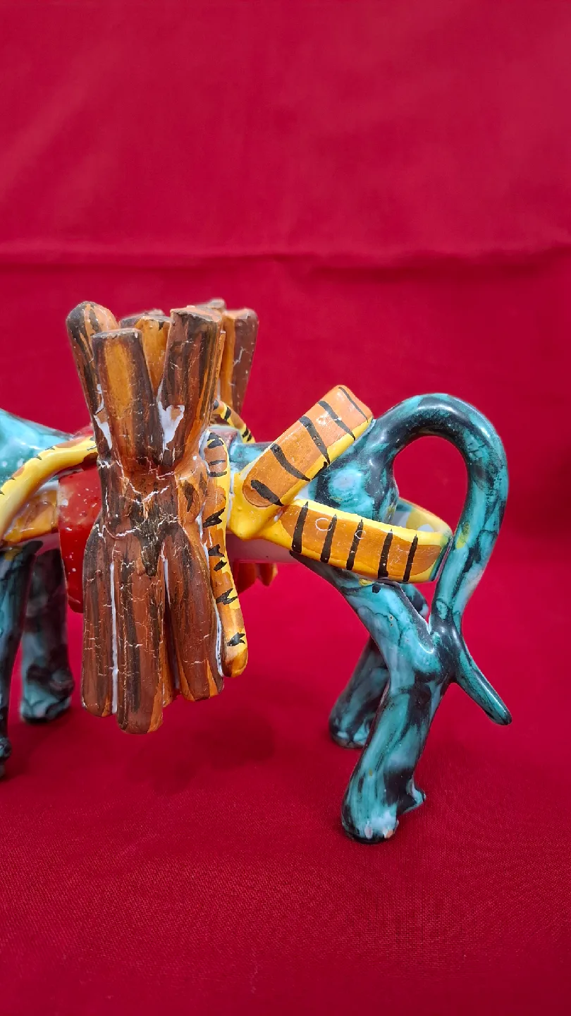 Vintage Ceramic Donkey Figurine image indicator(7)