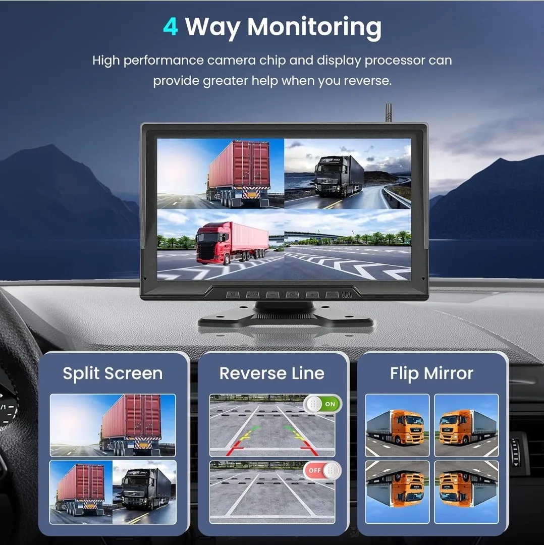 Wireless Backup Camera System for Trucks image indicator(4)
