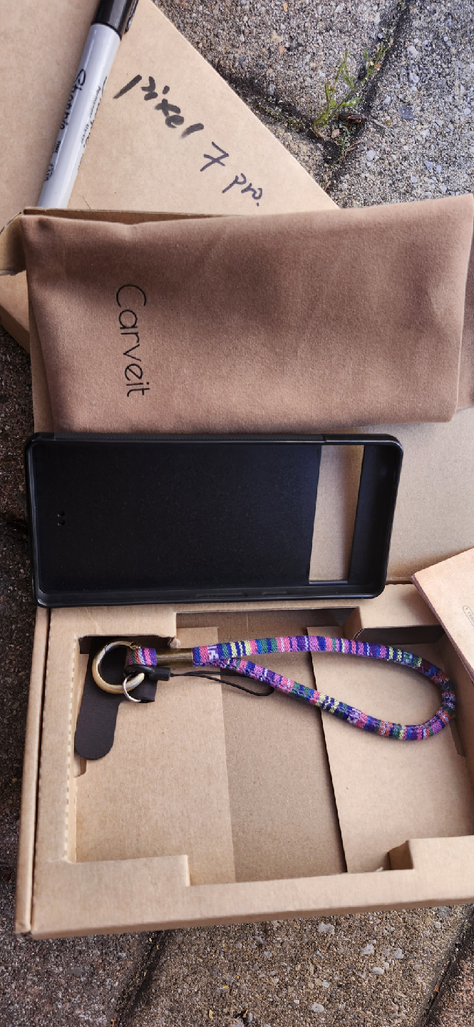 Carved Pixel 7 Pro Phone Case with Strap - photo 2