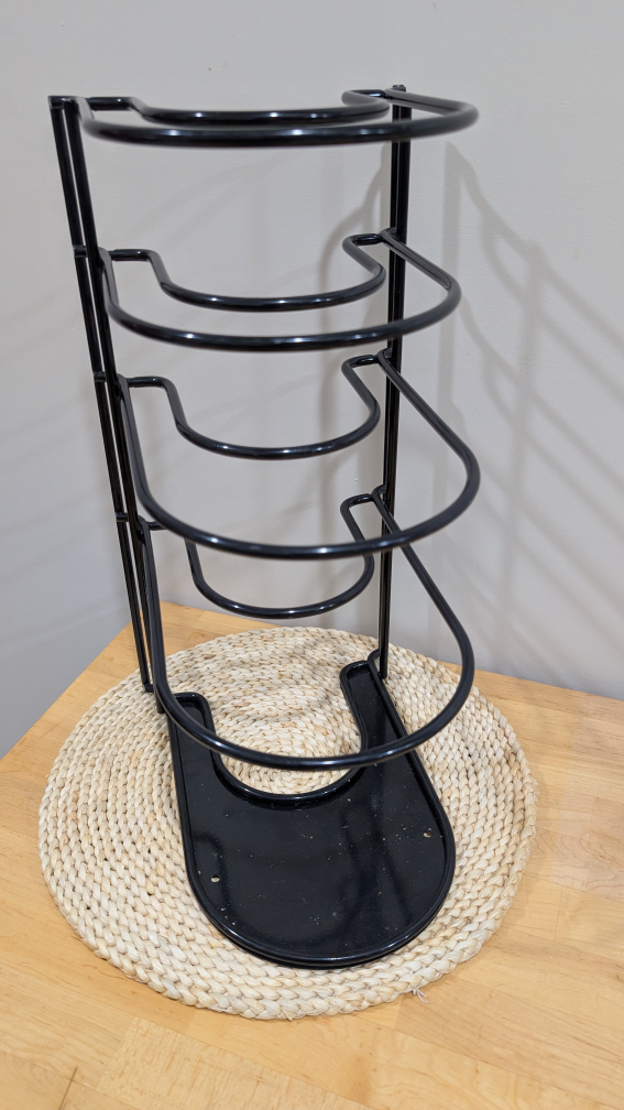 Black Pot and Pan Organizer Rack