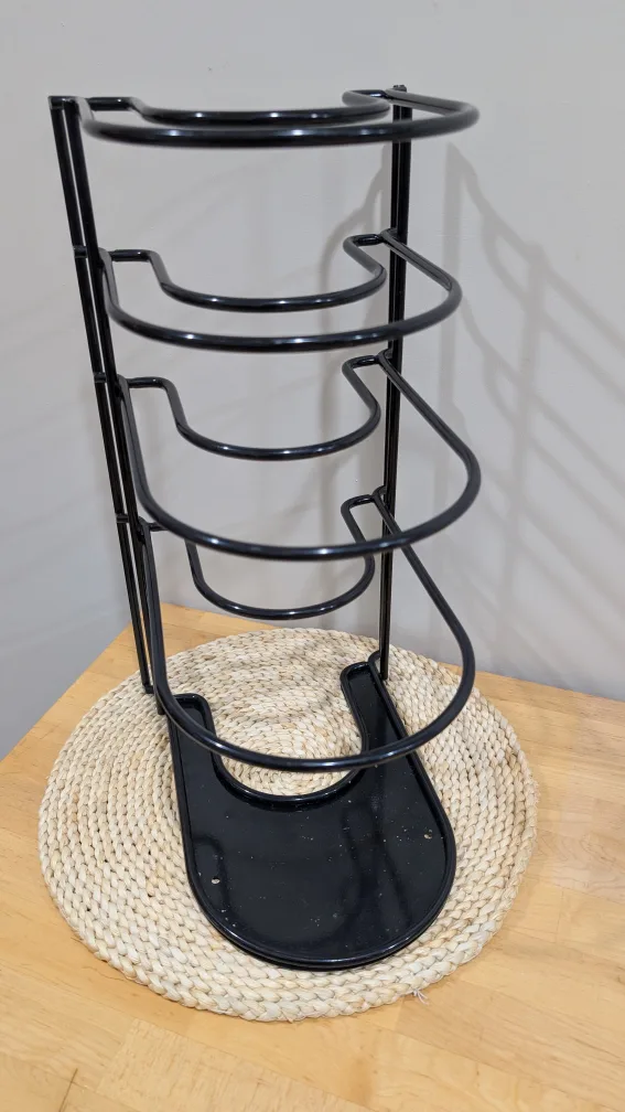 Black Pot and Pan Organizer Rack thumbnail