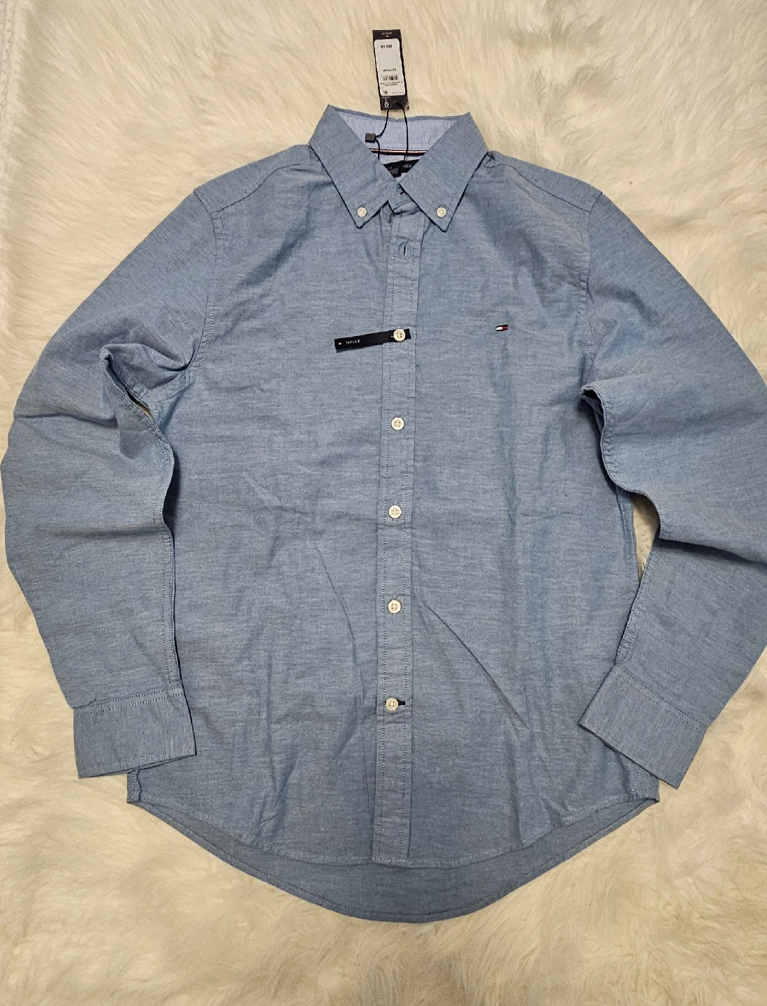 Tommy Hilfiger Button-Down Shirt - Light Blue XS