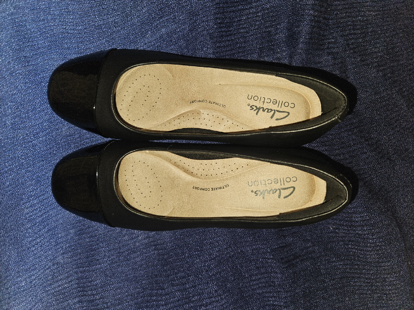 brand new black leather shoes Clarks size 6 - photo 5