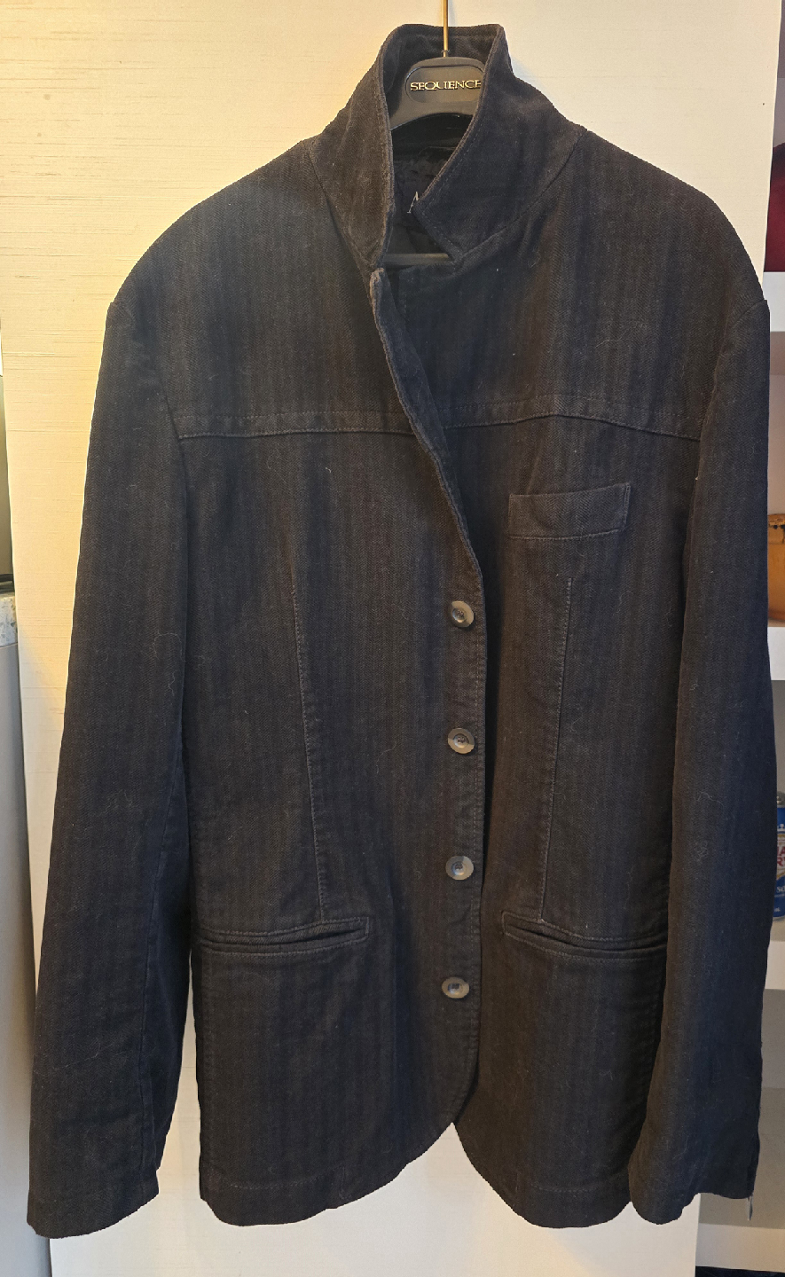 Black Herringbone  Armani Jacket