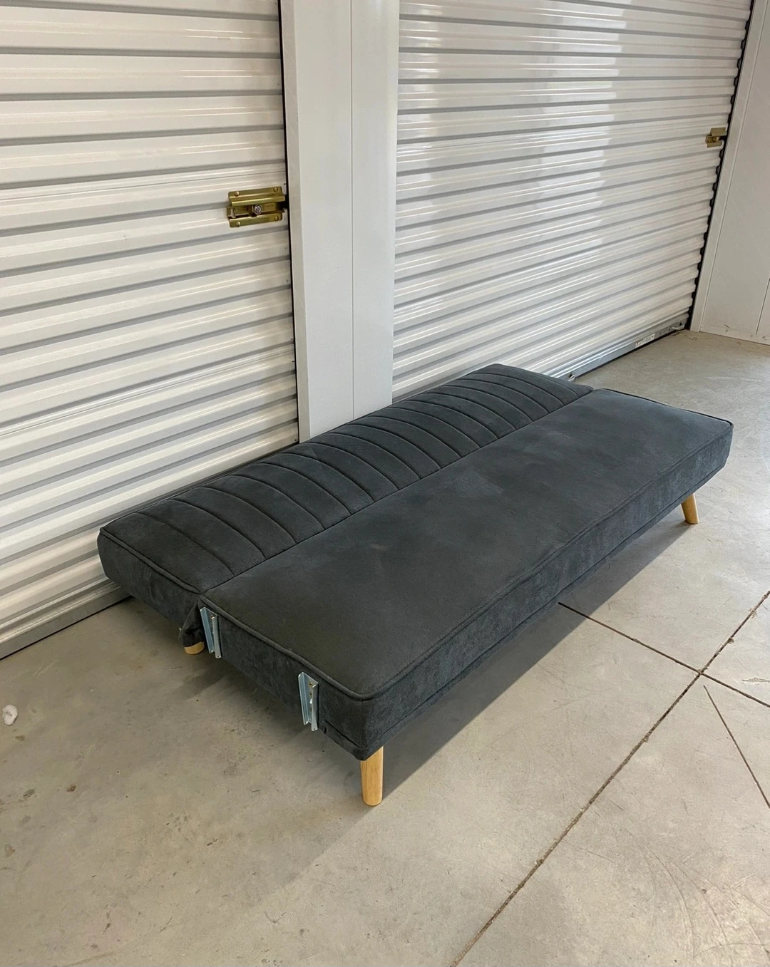 Grey Futon Sofa Bed - photo 5
