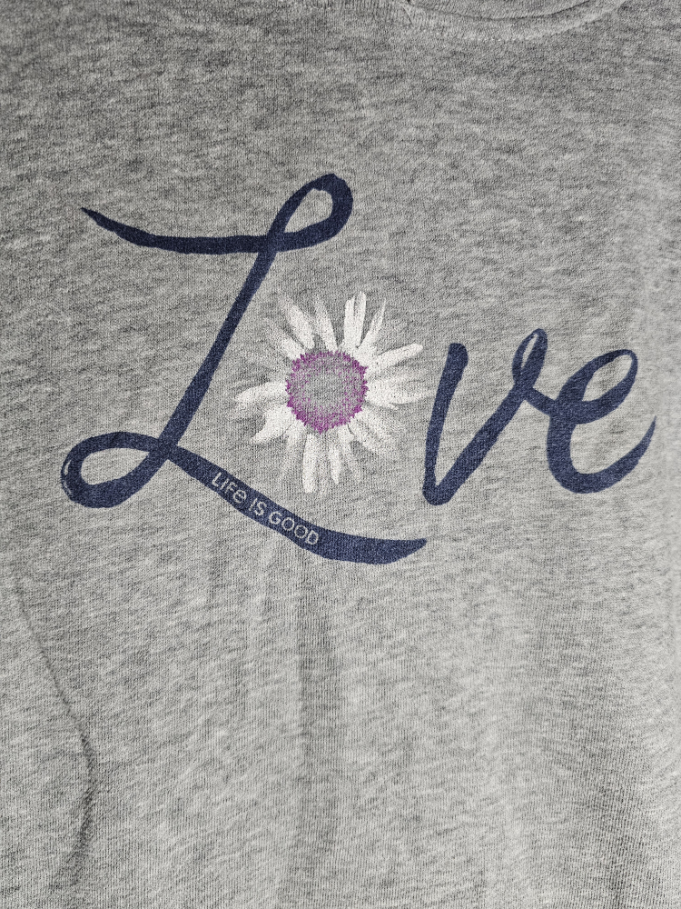 Life is Good Women's Gray Love Hoodie - Size L - photo 2