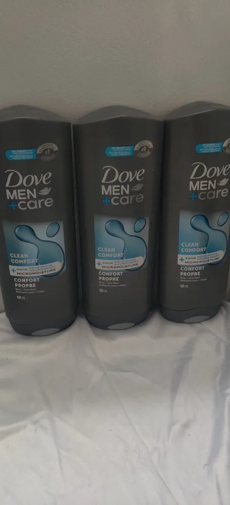 Dove Men+care body & face wash x3 thumbnail