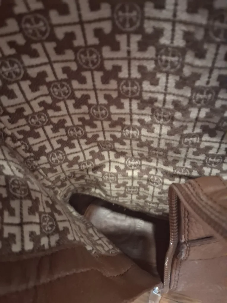 Tory Burch Brown Leather Riding Boots image indicator(6)