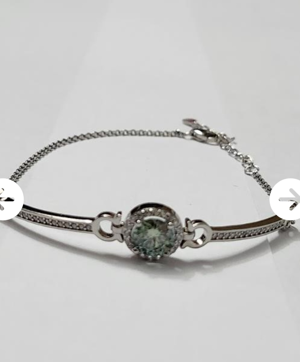 Appraisal (1.7ct Lt )Green Moissanite Bracelets - photo 2