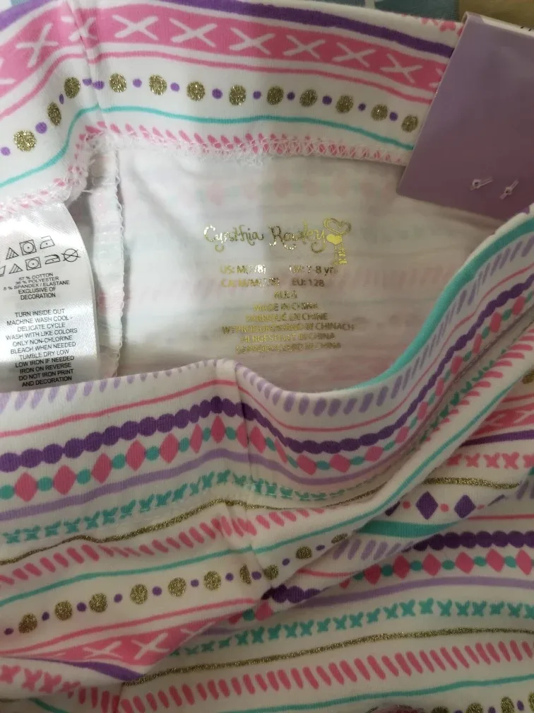 Cynthia Rowley Girls Leggings - Size 7/8 image indicator(5)