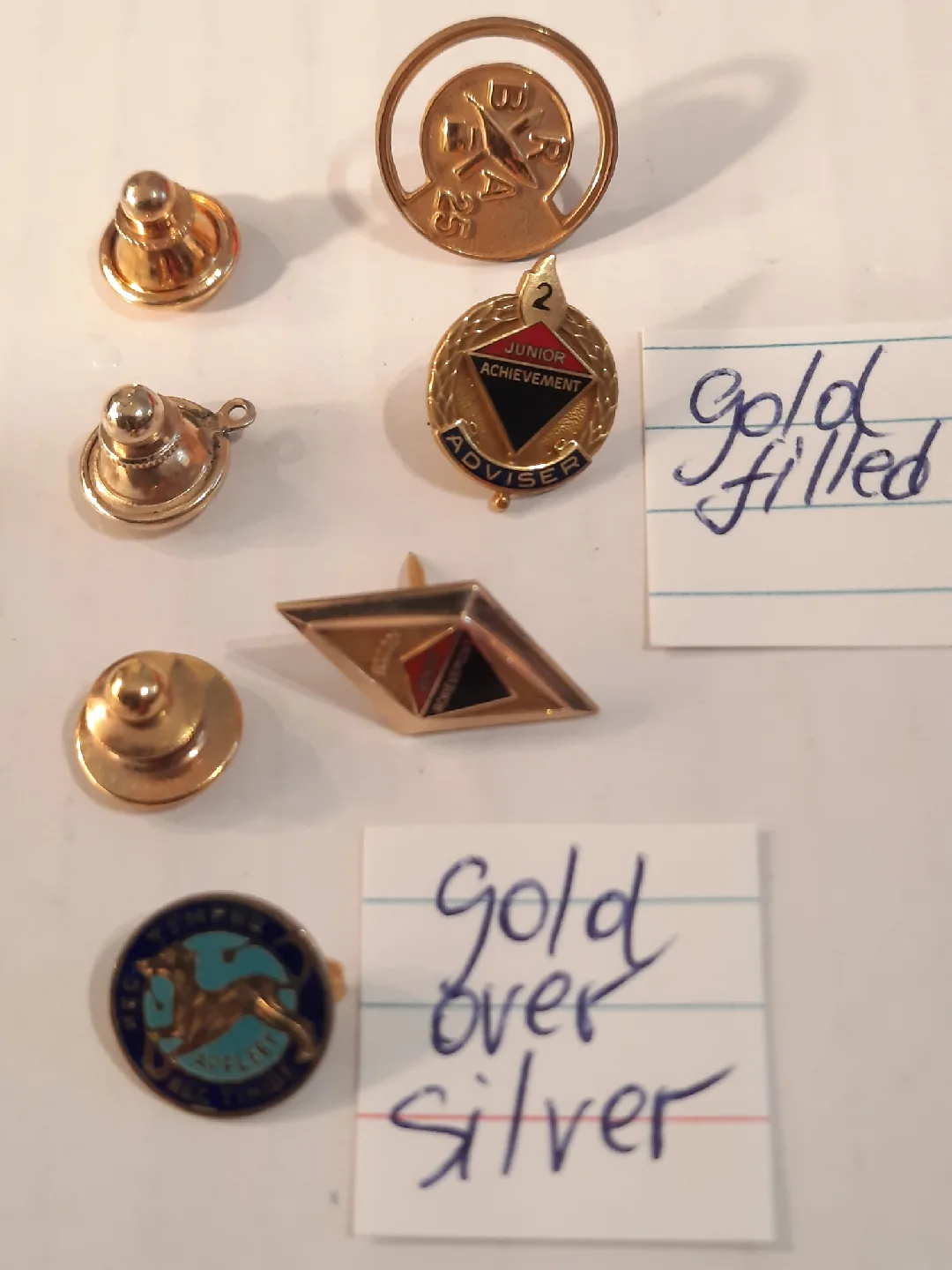 Vintage Gold Plated/Filled Lapel Pins image indicator(4)