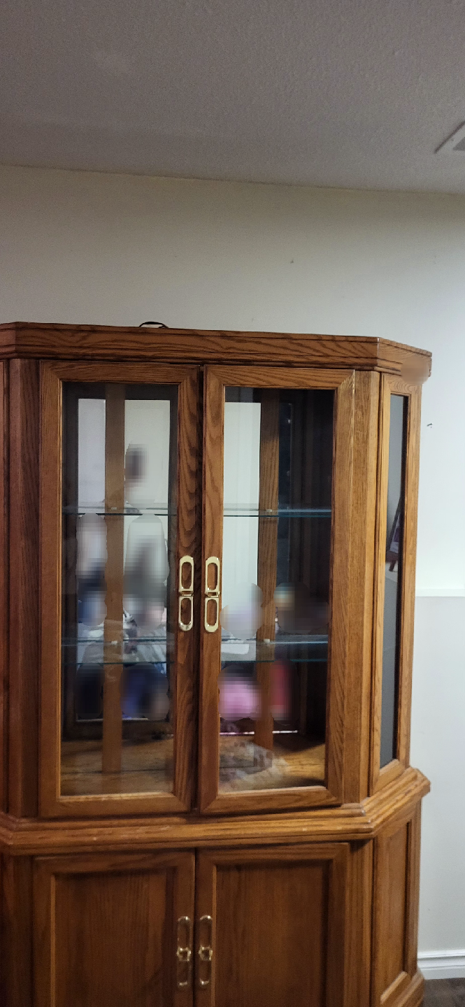 Wooden mirror Cabinet with light