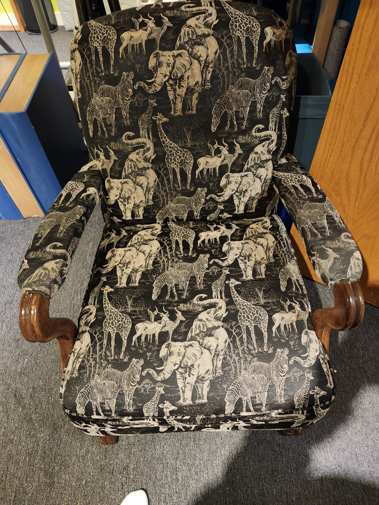 Animal Print Accent Chair