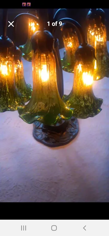 Floral Style Accent Table Lamp image indicator(3)