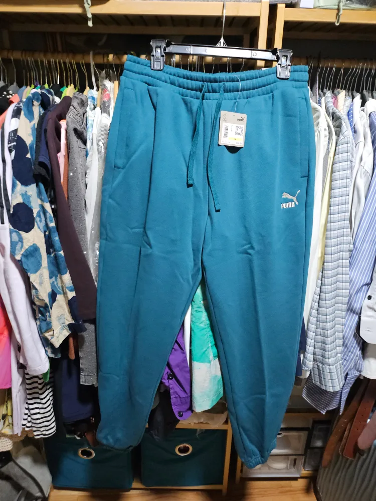 Puma Relaxed Fit Fleece Sweatpants - Size M