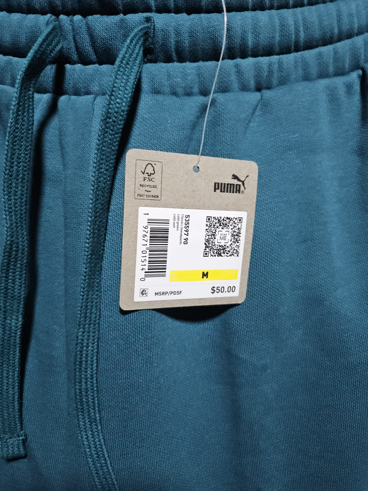 Puma Relaxed Fit Fleece Sweatpants - Size M - photo 3