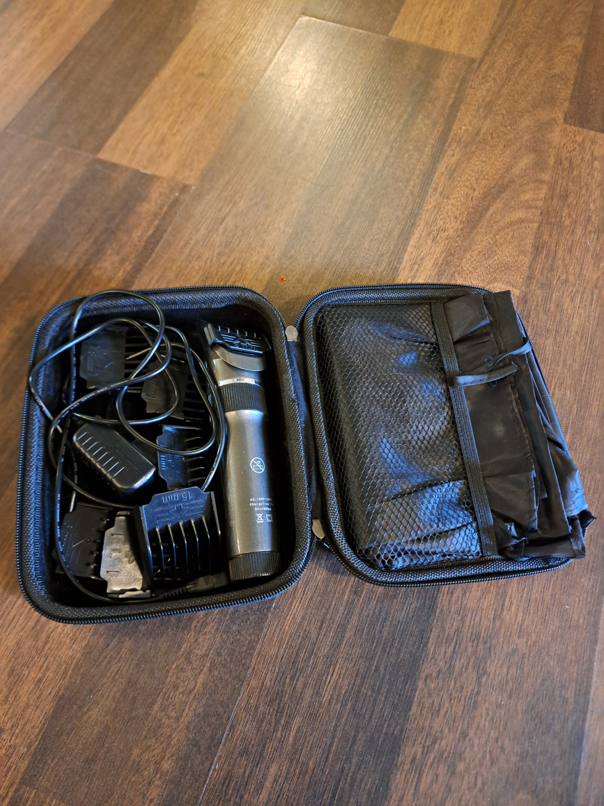 Hair Clipper with Case & Accessories