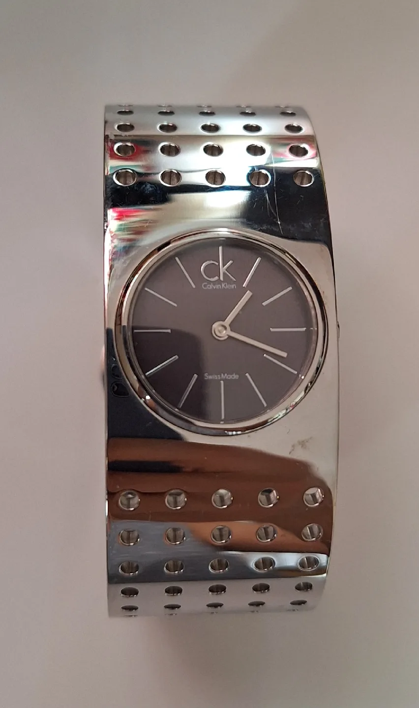 Calvin Klein Silver Bangle Watch