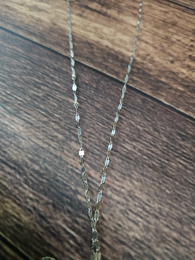 Silver Tassel Necklace Stamped 925 Italy