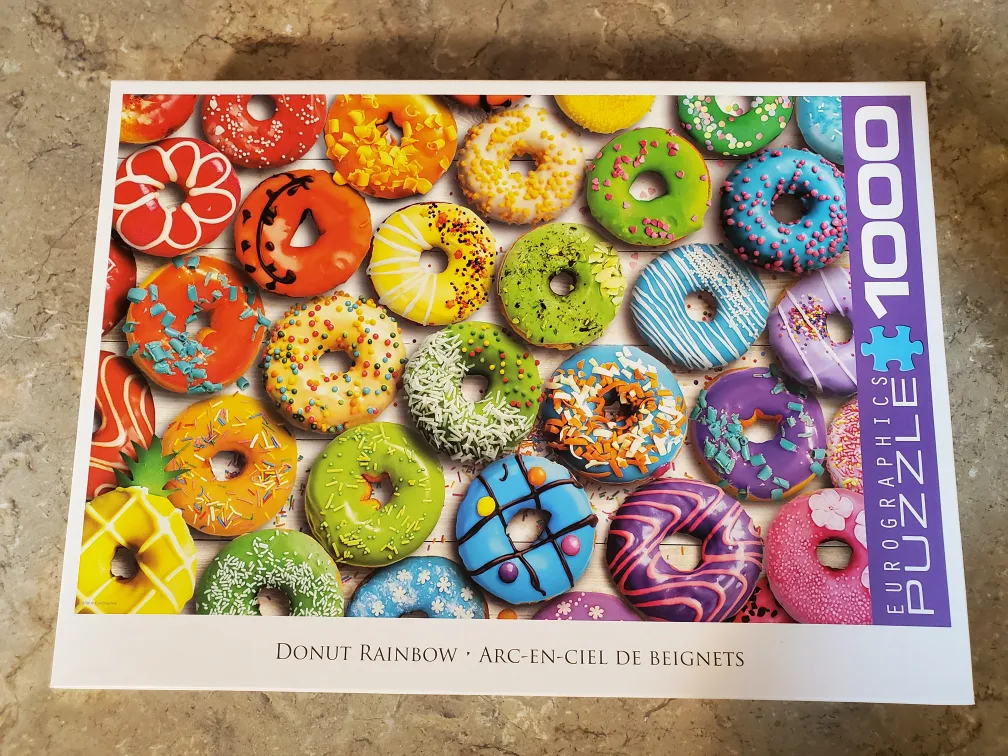 Eurographics Donut Rainbow 1000 Piece Puzzle thumbnail