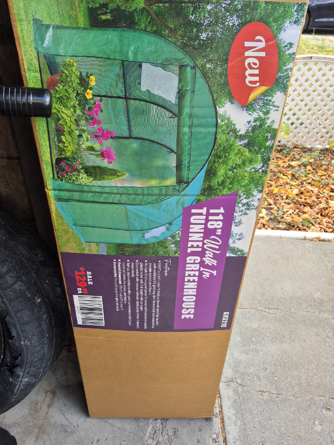 New 118" Walk In Tunnel Greenhouse - photo 3