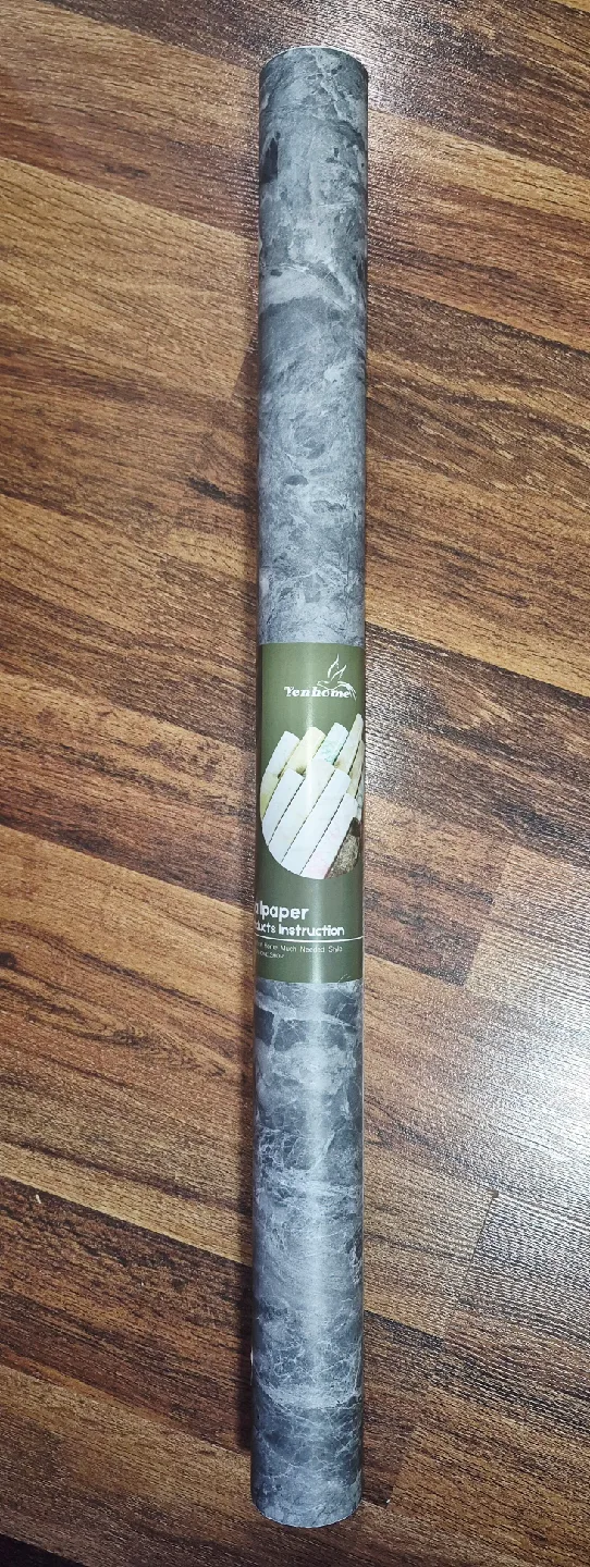 Grey Marble Peel & Stick Wallpaper Extra Wide 16ftx30.5" image indicator(3)