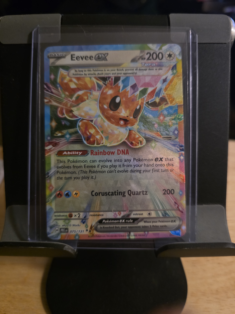 Eevee ex Pokemon Card - Rainbow DNA Ability