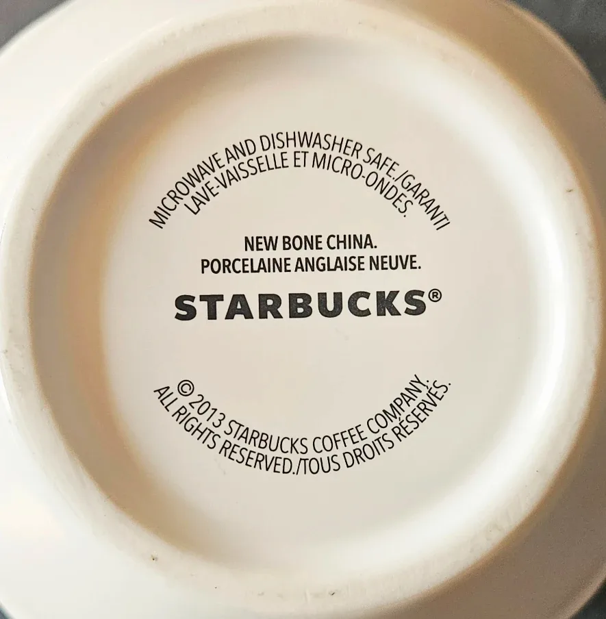 Starbucks White Geometric Pattern Mug 🥕 thumbnail