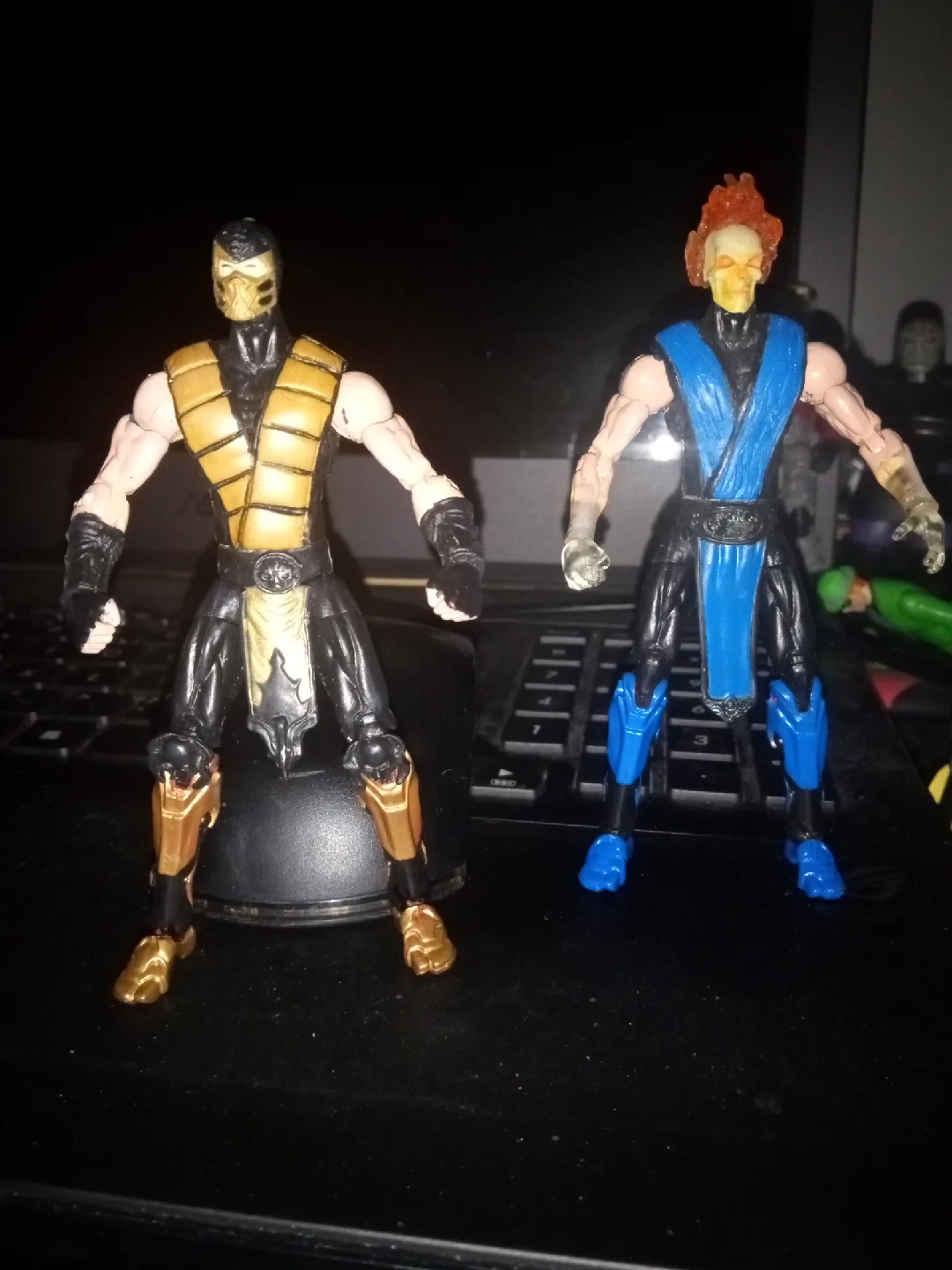 Rare Custom "Mortal Kombat Sub-Zero & Scorpion 🦂 Action Figure