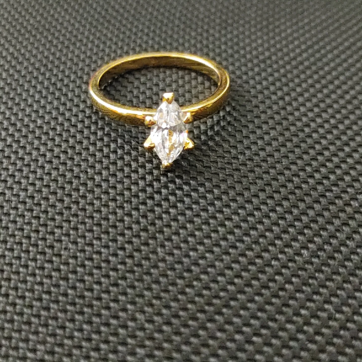 Gold Ring with Marquise Cut Stone image indicator(2)